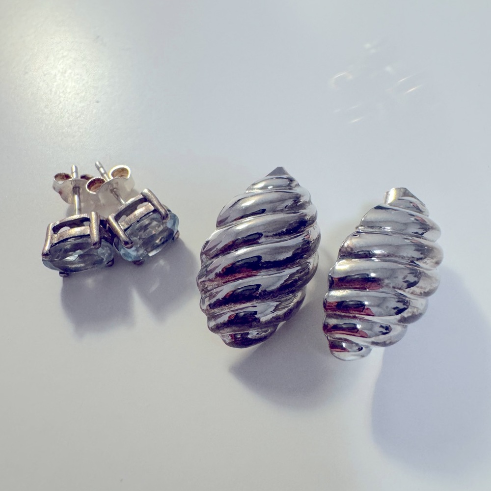 Sterling Silver Earrings Set